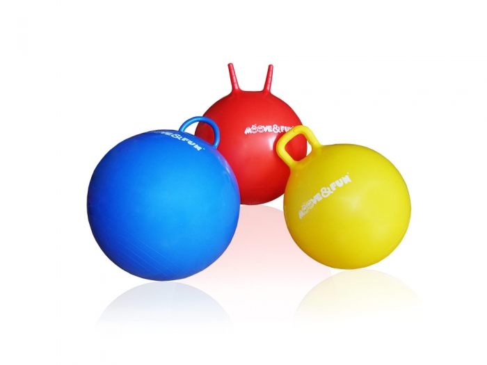 Original FITTOOLS Мяч-попрыгун с ручкой «улиткины рожки» (диаметр 45 см)	 MF-HPB-45-03