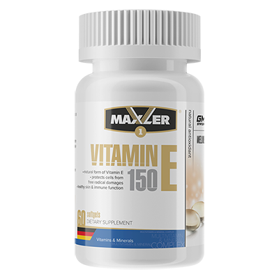 Maxler Vitamin E Natural form 150 мг 60 гелевых капсул