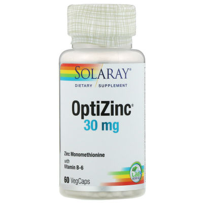 Solaray OptiZinc 30 мг 60 растительных капсул