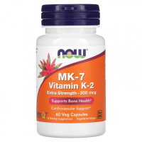 NOW MK-7 Vitamin K-2 300 мкг 60 вегетарианских капсул