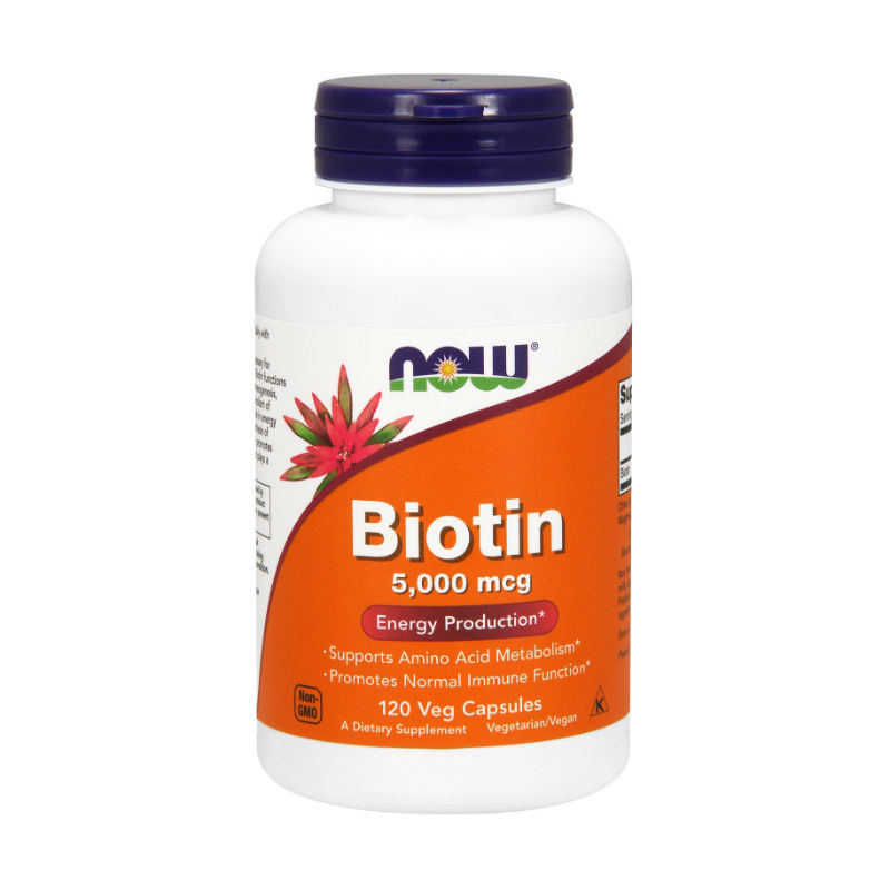 NOW Biotin 5000 мкг 120 капсул