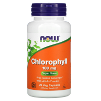 NOW Chlorophyll 100 мг 90 вегетарианских капсул