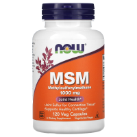 NOW MSM 1000 мг 120 вегетарианских капсул