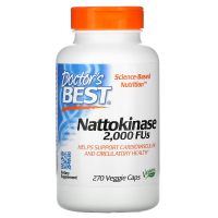 Doctor's Best Nattokinase 2000 FUs 270 вегетарианских капсул