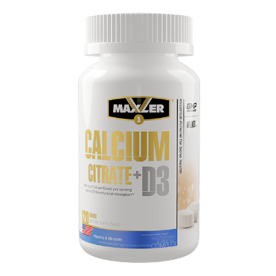 Maxler Calcium Citrate + D3 120 таблеток