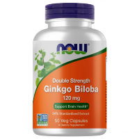 NOW Ginkgo Biloba 120 мг 50 вегетарианских капсул