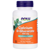 NOW Calcium D-Glucorate 500 мг 90 вегетарианских капсул