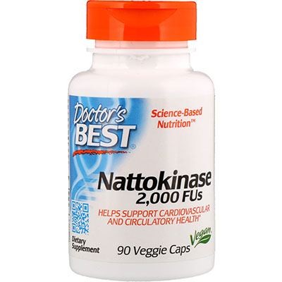 Doctor's Best Nattokinase 2000 FUs 90 вегетарианских капсул