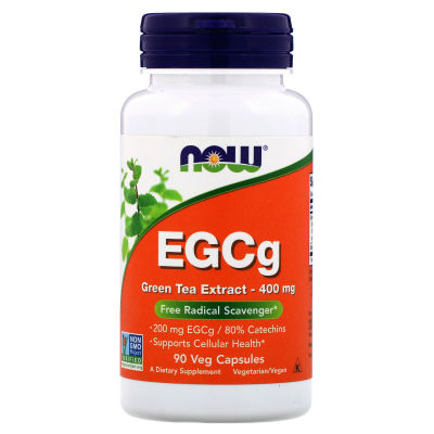 NOW EGCg Green Tea Extract 400 мг 90 вегетарианских капсул