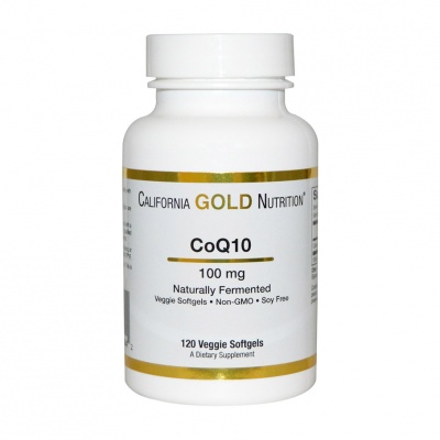 California Gold Nutrition CoQ10 100 мг 120 вегетарианских гелевых капсул
