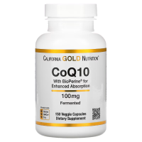 California Gold Nutrition CoQ10 100 мг 150 вегетарианских гелевых капсул